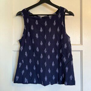 Adorable Eileen Fisher cotton sleeveless blouse size M